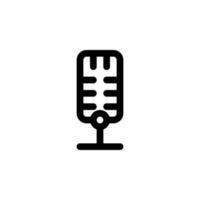 isolated microphone icon for any purposes vector