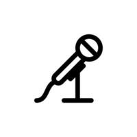 isolated microphone icon for any purposes vector