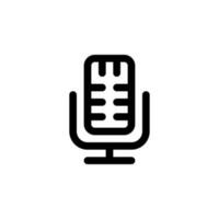 isolated microphone icon for any purposes vector