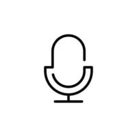 isolated microphone icon for any purposes vector