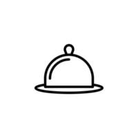 restaurant cloche icon isolated. vector EPS10