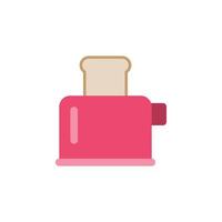 toaster icon isolated on white background vector