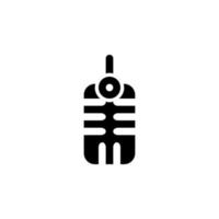 isolated microphone icon for any purposes vector