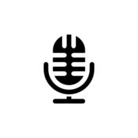 isolated microphone icon for any purposes vector