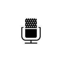 isolated microphone icon for any purposes vector