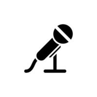 isolated microphone icon for any purposes vector