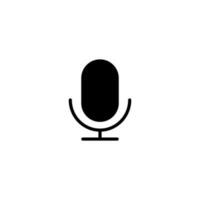 isolated microphone icon for any purposes vector