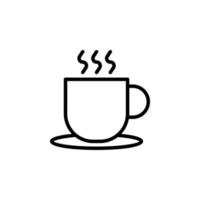 café taza aislado. café taza símbolo. vector eps10