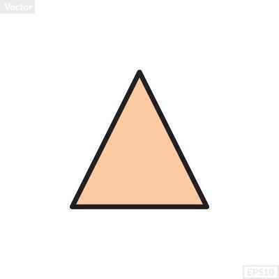 triangle shape illustration vector graphic