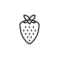 strawberry icon part of fruit and vegetable icons vector