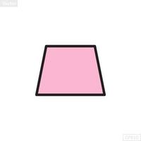 trapezoid shape illustration vector graphic