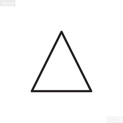 triangle shape illustration vector graphic