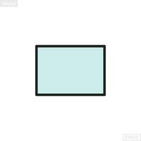 rectangle shape illustration vector graphic