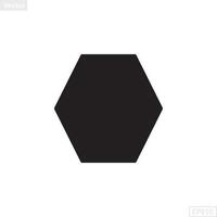 hexagon shape illustration vector graphic