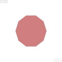 decagon shape illustration vector graphic