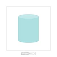 cylinder shape illustration vector graphic