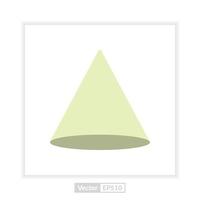 cone shape illustration vector graphic