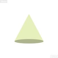 cone shape illustration vector graphic