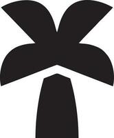 tree icon symbol image vector, illustration of the tree botany in black image vector