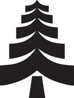 tree icon symbol image vector, illustration of the tree botany in black image vector