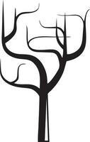 árbol icono símbolo imagen vector, ilustración de el árbol botánica en negro imagen vector