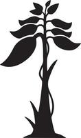 tree icon symbol image vector, illustration of the tree botany in black image vector