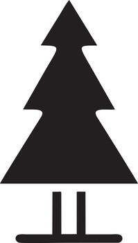 árbol icono símbolo imagen vector, ilustración de el árbol botánica en negro imagen vector