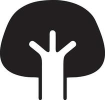 tree icon symbol image vector, illustration of the tree botany in black image vector