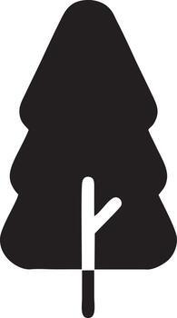 árbol icono símbolo imagen vector, ilustración de el árbol botánica en negro imagen vector