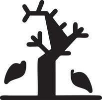 árbol icono símbolo imagen vector, ilustración de el árbol botánica en negro imagen vector