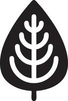 árbol icono símbolo imagen vector, ilustración de el árbol botánica en negro imagen vector