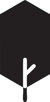 tree icon symbol image vector, illustration of the tree botany in black image vector