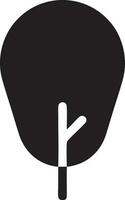 árbol icono símbolo imagen vector, ilustración de el árbol botánica en negro imagen vector