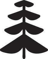 tree icon symbol image vector, illustration of the tree botany in black image vector