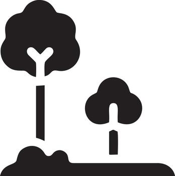 tree icon symbol image vector, illustration of the tree botany in black image vector