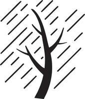 tree icon symbol image vector, illustration of the tree botany in black image vector