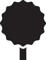 tree icon symbol image vector, illustration of the tree botany in black image vector