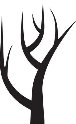 tree icon symbol image vector, illustration of the tree botany in black image