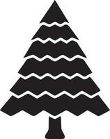 tree icon symbol image vector, illustration of the tree botany in black image vector