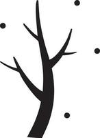 tree icon symbol image vector, illustration of the tree botany in black image vector