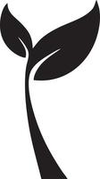 tree icon symbol image vector, illustration of the tree botany in black image vector