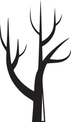 tree icon symbol image vector, illustration of the tree botany in black image