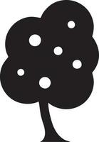 tree icon symbol image vector, illustration of the tree botany in black image vector