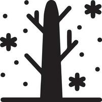 tree icon symbol image vector, illustration of the tree botany in black image vector