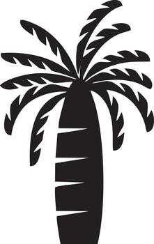 tree icon symbol image vector, illustration of the tree botany in black image vector