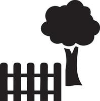 árbol icono símbolo imagen vector, ilustración de el árbol botánica en negro imagen vector