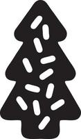 tree icon symbol image vector, illustration of the tree botany in black image vector