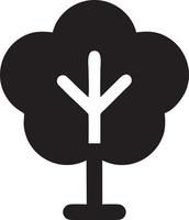 árbol icono símbolo imagen vector, ilustración de el árbol botánica en negro imagen vector