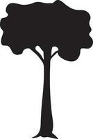 tree icon symbol image vector, illustration of the tree botany in black image vector