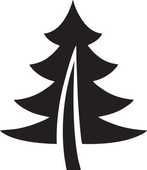 tree icon symbol image vector, illustration of the tree botany in black image vector